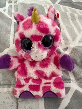 Pink & Purple Plush Unicorn with a Phone Holder